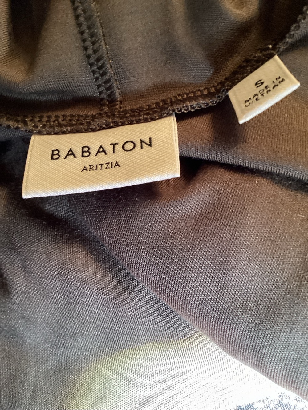 Babaton aritzia women’s Long Sleeve Olive Turtleneck Bodycon Dress size small - Picture 6 of 6